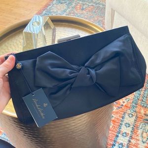 Brooks Brothers classic black clutch